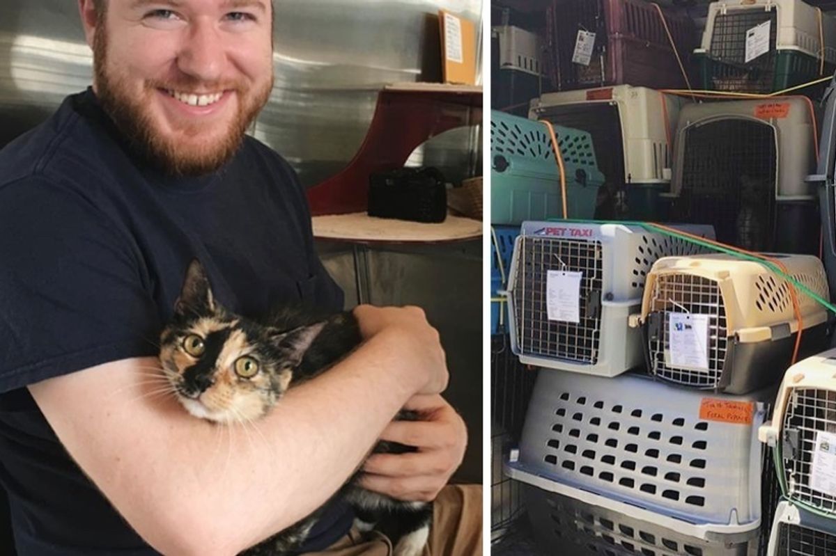Rescuers Save 15 Cats and 21 Dogs From Shelter Threatened by Hurricane Florence and Leave No Animals Behind