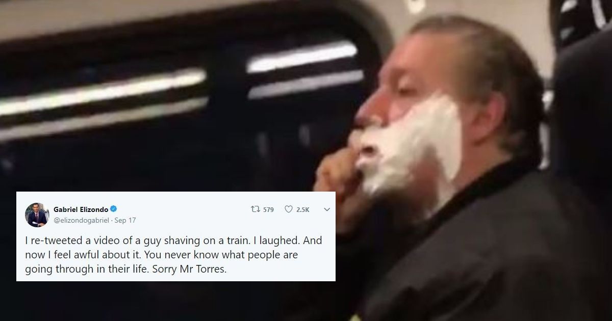 Man Caught In Viral Video Shaving On Train Opens Up About How Much It Has 'Screwed Up' His Life