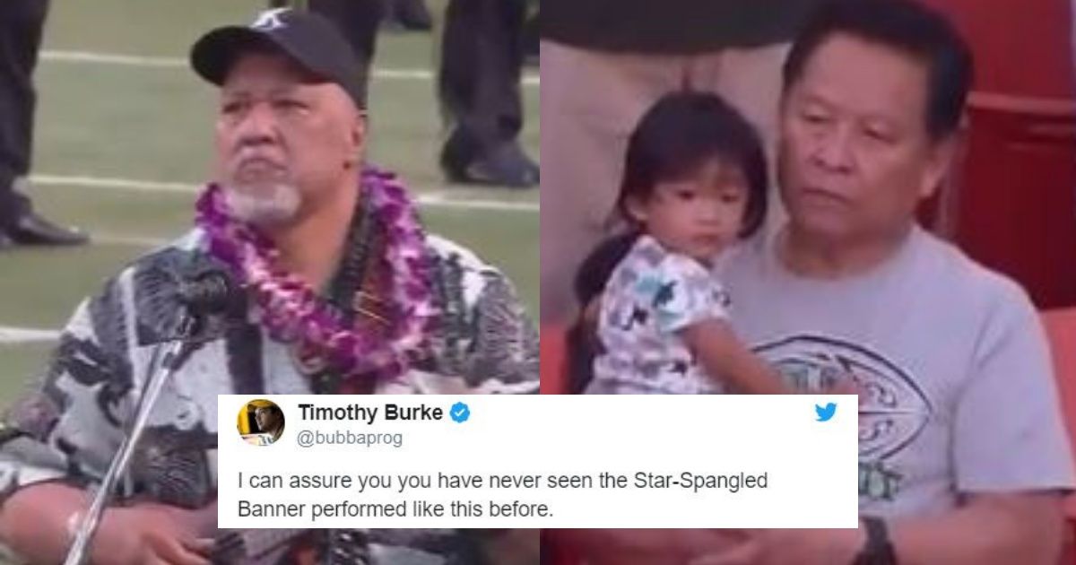 Hawai'ian Musician's Alternate Version Of 'The Star-Spangled Banner' Leaves Crowd Stunned  ðŸ˜®