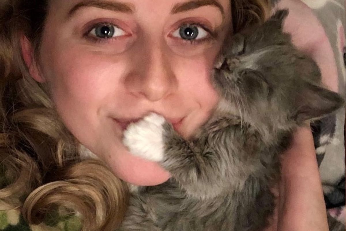 Orphaned Kittens Insist on Cuddling On Woman’s Neck Every Day After She Saved Their Lives