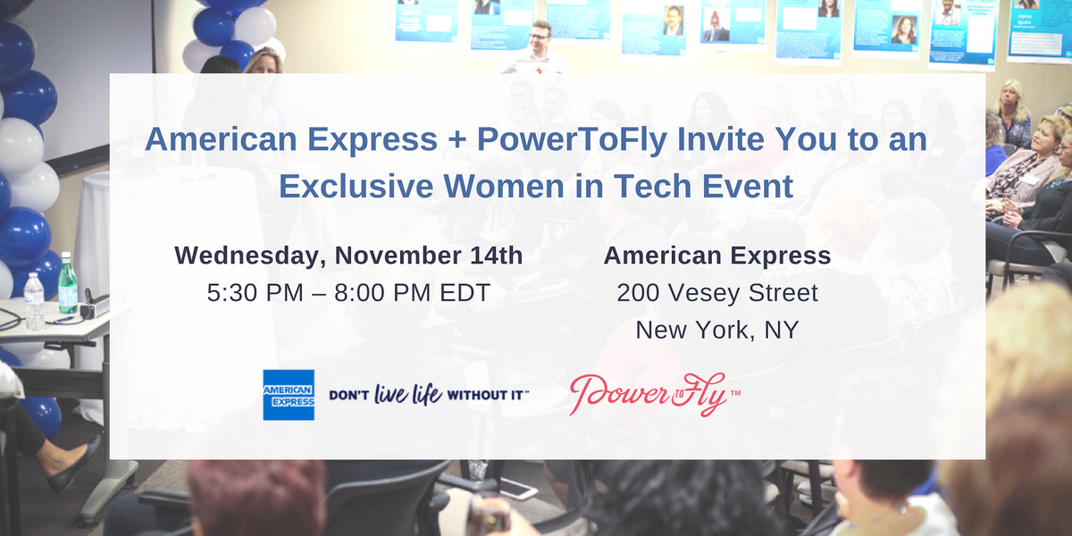 American Express + PowerToFly Invite You to an Exclusive Women in Tech Event