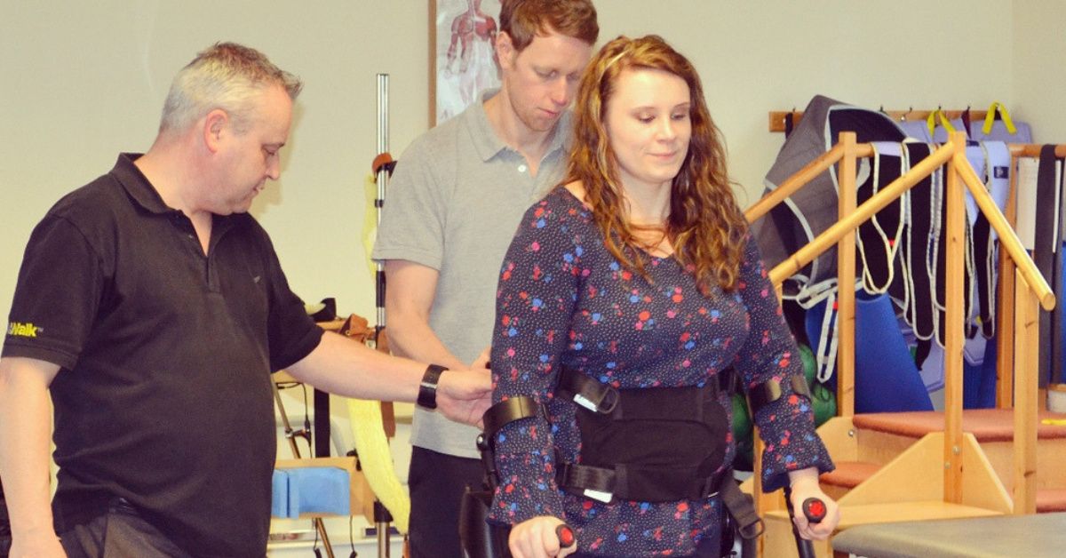 $93,000 Robotic Suit Helps Woman Walk For The First Time In 14 Years