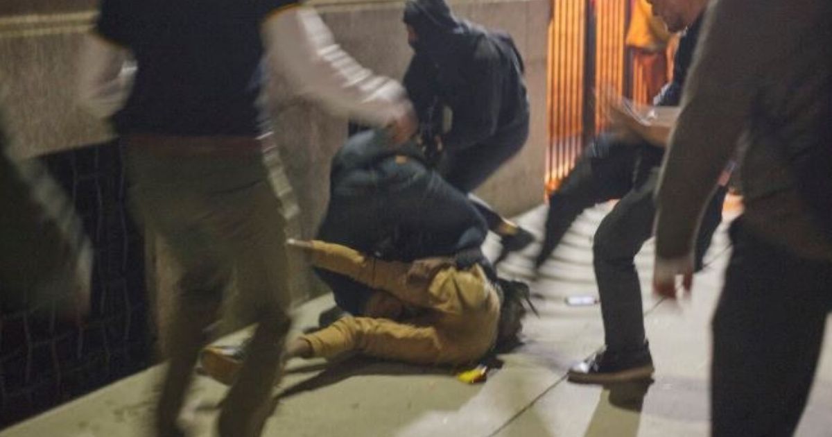Pro-Trump Gang Caught On Video Brutally Assaulting Anti-Fascist Protesters In Manhattan