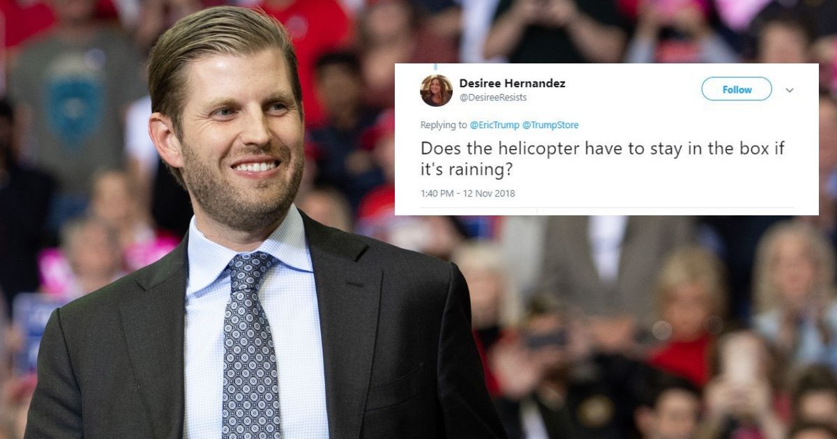 Eric Trump's Attempt To Sell Christmas Ornaments On Twitter Gets Completely Roasted (On An Open Fire) ðŸ”¥