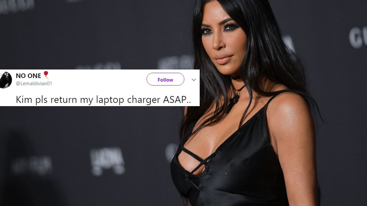 Kim Kardashian Was Photographed With A Purse That Looks An Awful Lot Like A Laptop Charger ðŸ˜‚