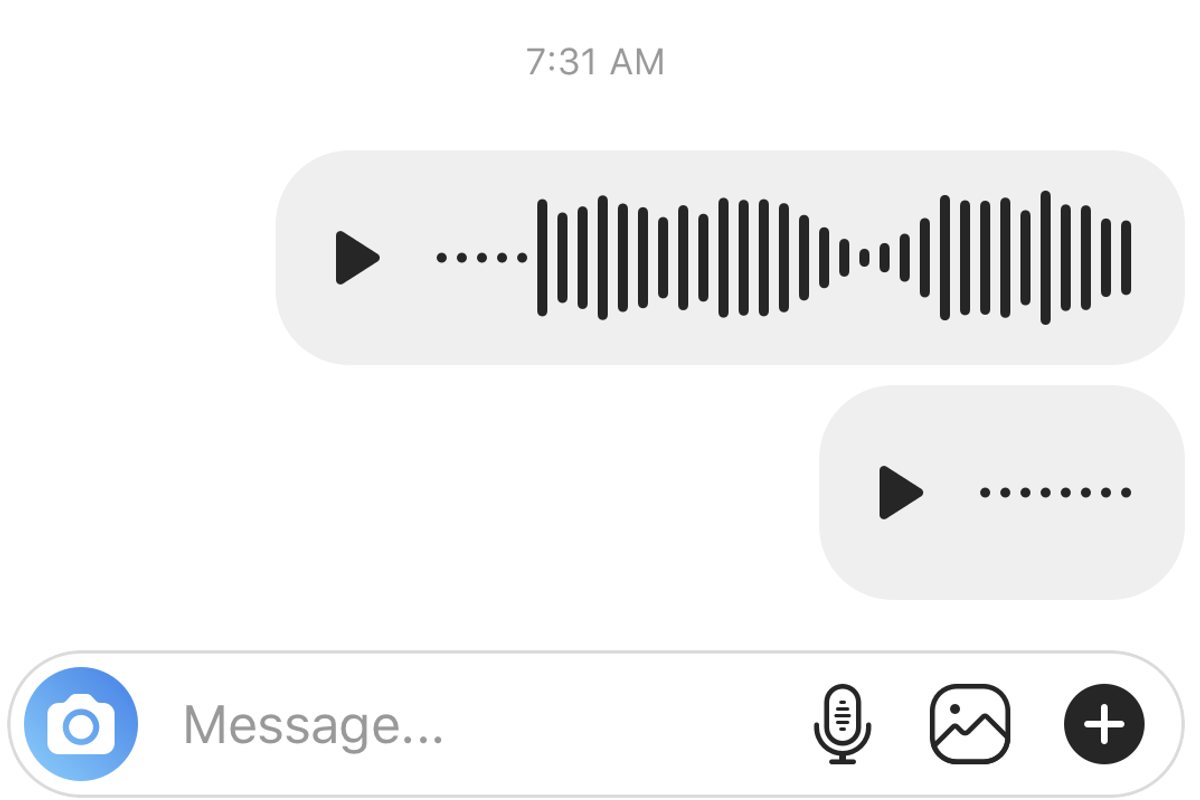 Instagram adds voice messaging to DM