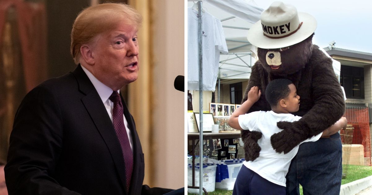 A Trump Tweet Criticizing The Smokey Bear Commercials Just Came Back To Bite Him Hard ðŸ”¥