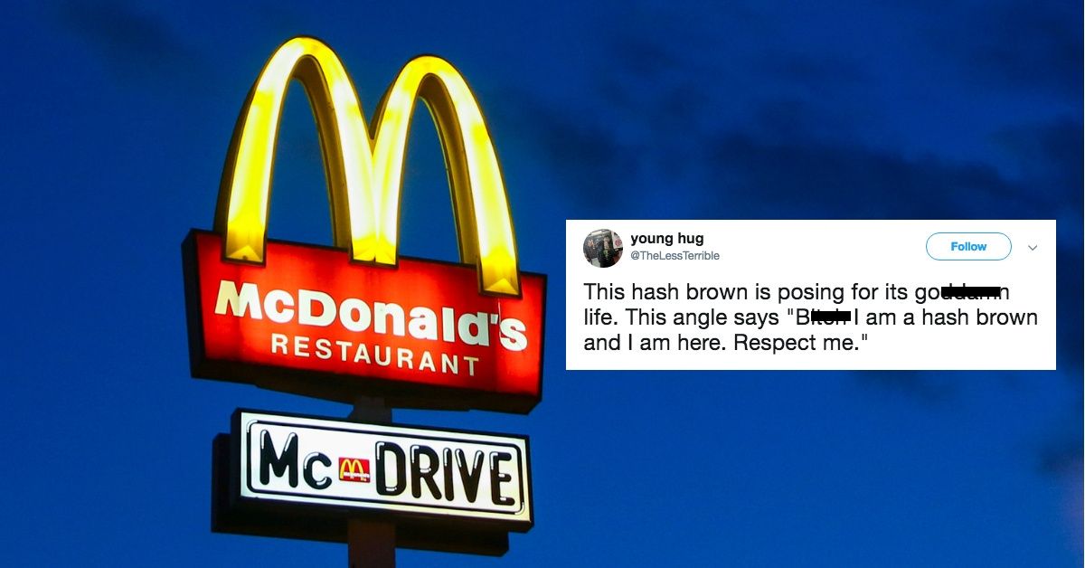 Drunk Guy Has An Impromptu Photoshoot With His McDonald's Hash Brown—And It's Never Looked Better