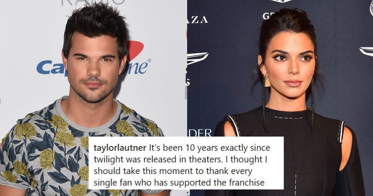 Taylor Lautner Shared A Meme Comparing His Character From 'Twilight' To Kendall Jenner--And We Totally See It
