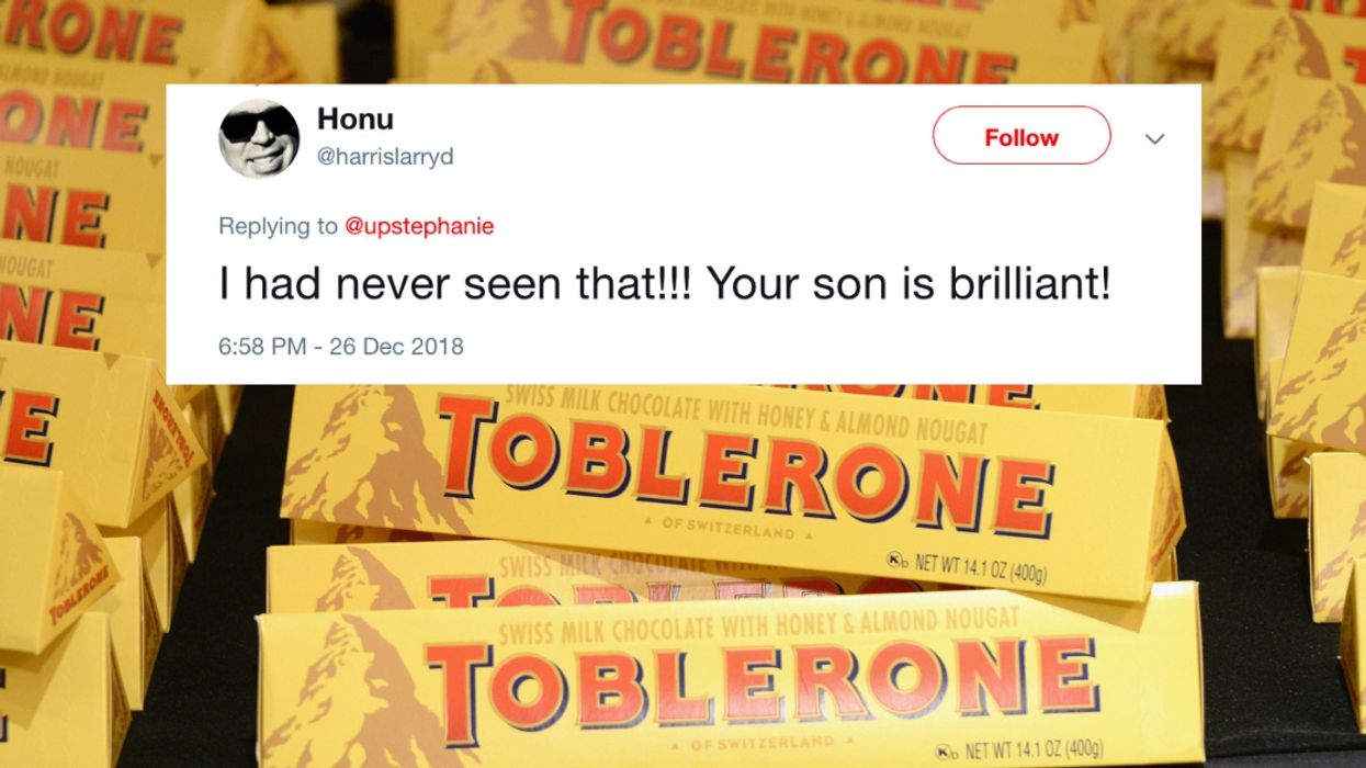 People Are Just Now Figuring Out The Hidden Message In Toblerone's Logo—Do You See It?