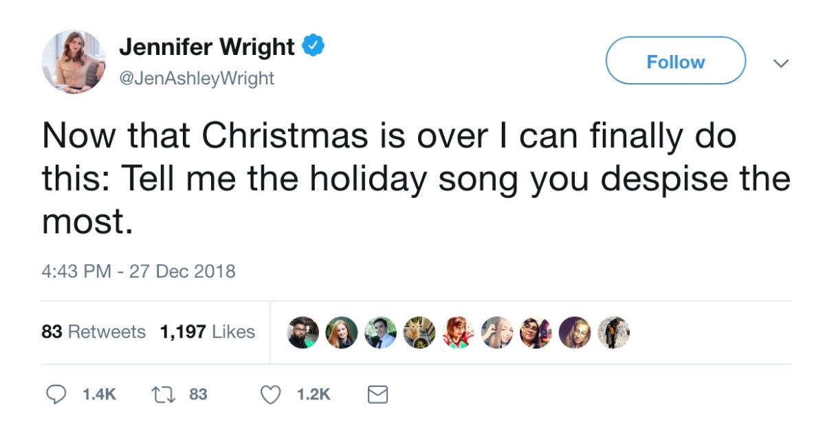 Twitter Users Share Which Christmas Songs They Wish They'd Never Have To Hear Again