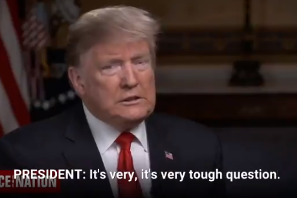 Trump Says One Smart Thing, Goes Back To Being Dipsh*t