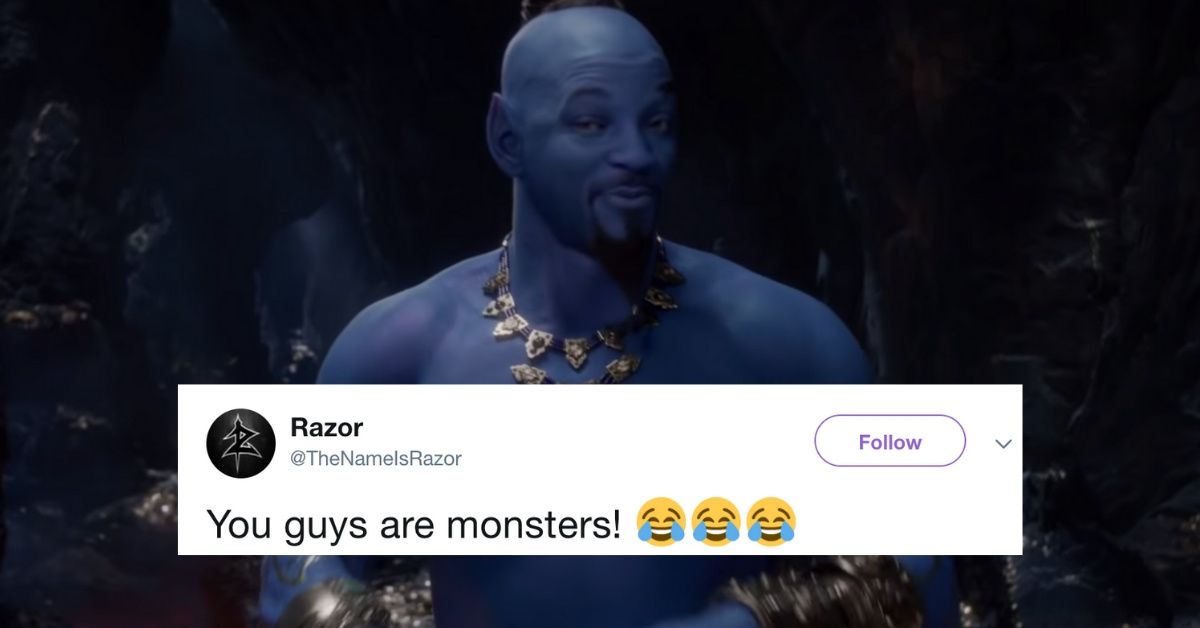 This Comparison Of Will Smith's Blue Genie To A Familiar Cinematic Character Is Uncomfortably Accurate