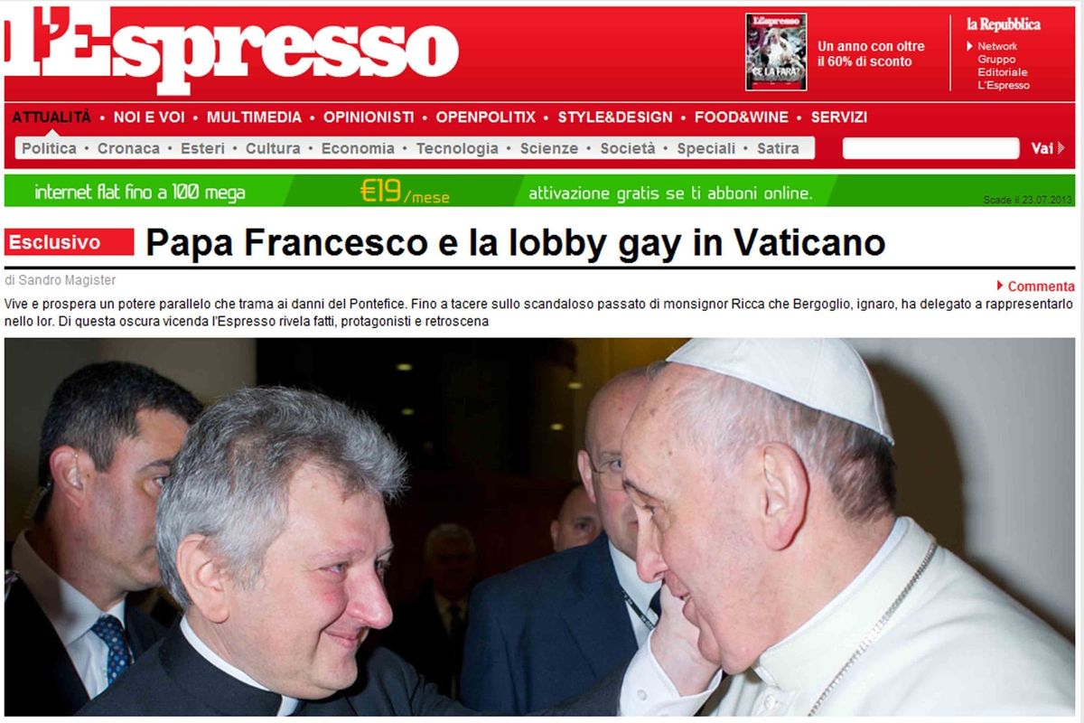 L’uomo del Papa allo Ior ha un passato zeppo di scandali omosessuali