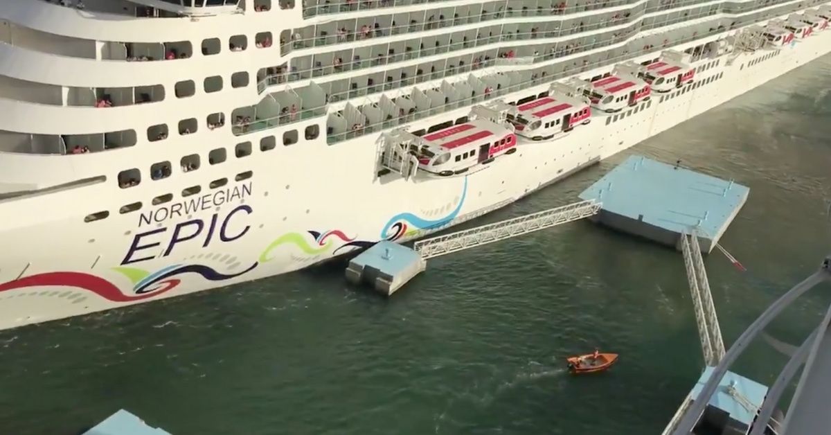 The Video Footage Of A Norwegian Cruise Ship Crashing Into A Dock At Puerto Rico Is Just As Nuts As It Sounds