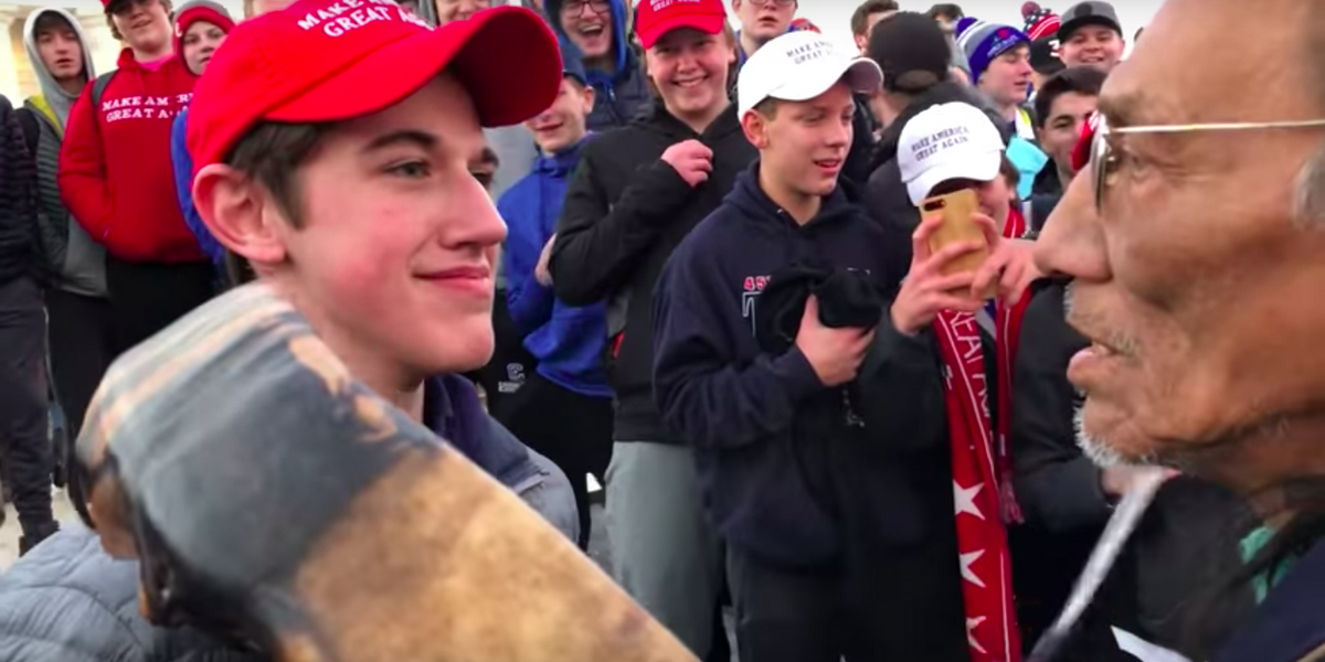 'Pro-Life' High Schoolers Harass Native American Marchers