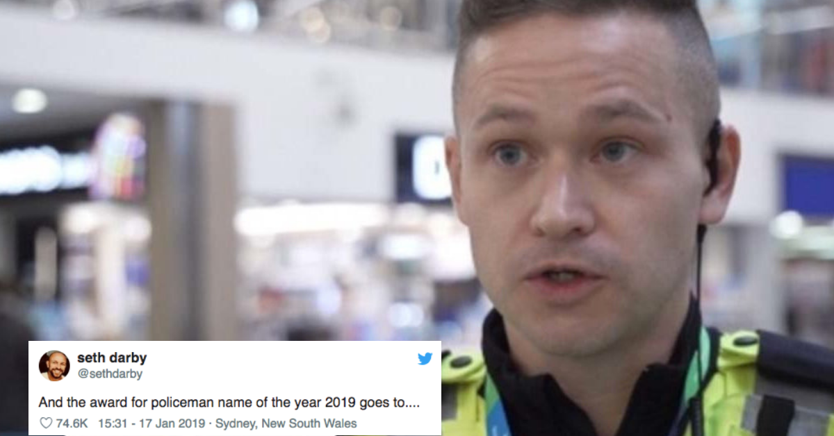 The Internet Is In Love With This Police Officer Who Has The Best Name Ever ðŸ˜‚