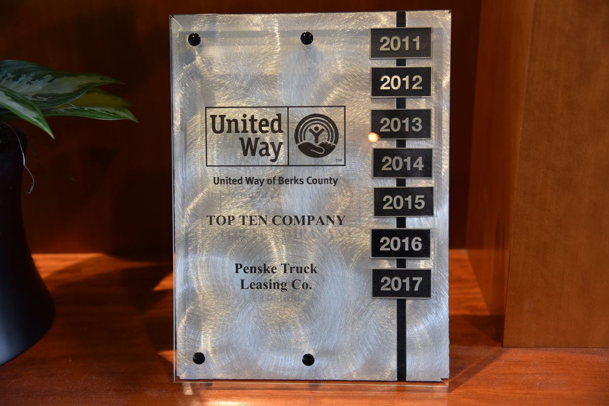 United Way Recognizes Penske with Presidential Award