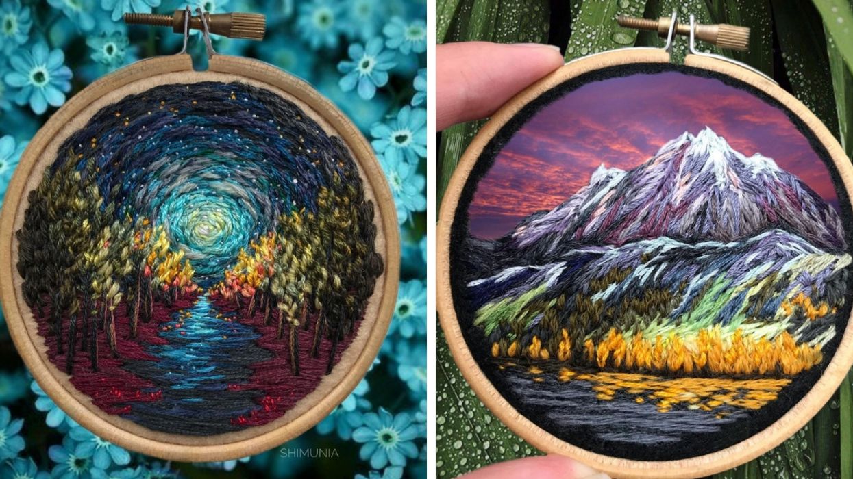 Woman Embroiders The Most Stunning Landscapes And Posts Them On Instagram For Us All To Marvel At