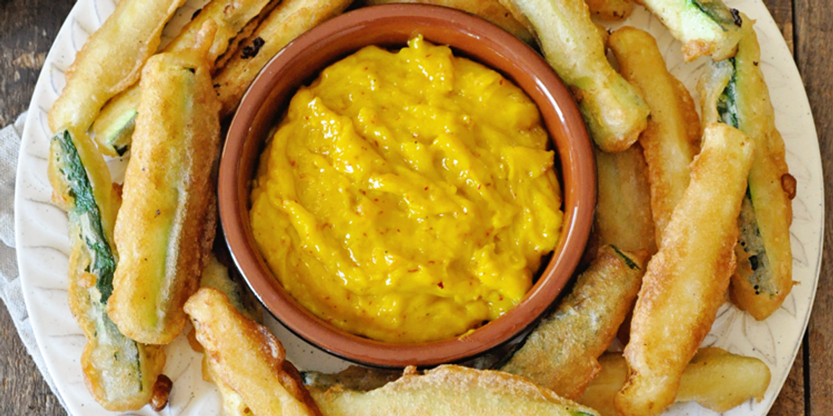 Beer Battered Zucchini Fries with Saffron Aioli My Recipe Magic