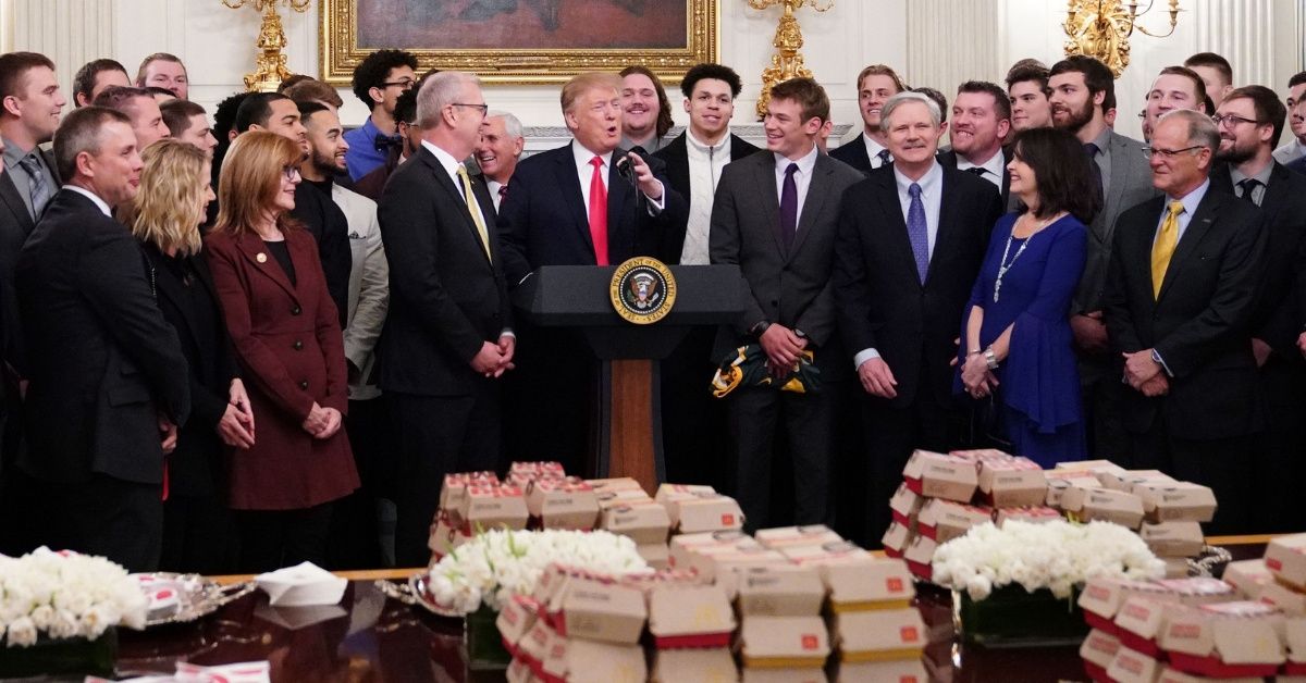 Trump's White House Reception For Yet Another College Football Team Highlights A Glaring Issue