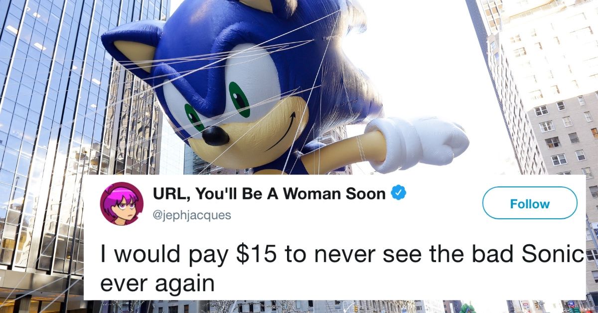 Someone Just Leaked Sonic's New Look From His Upcoming Movie, And People Already Want Their Money Back