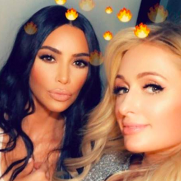 Kim Kardashian Parties with Paris Hilton