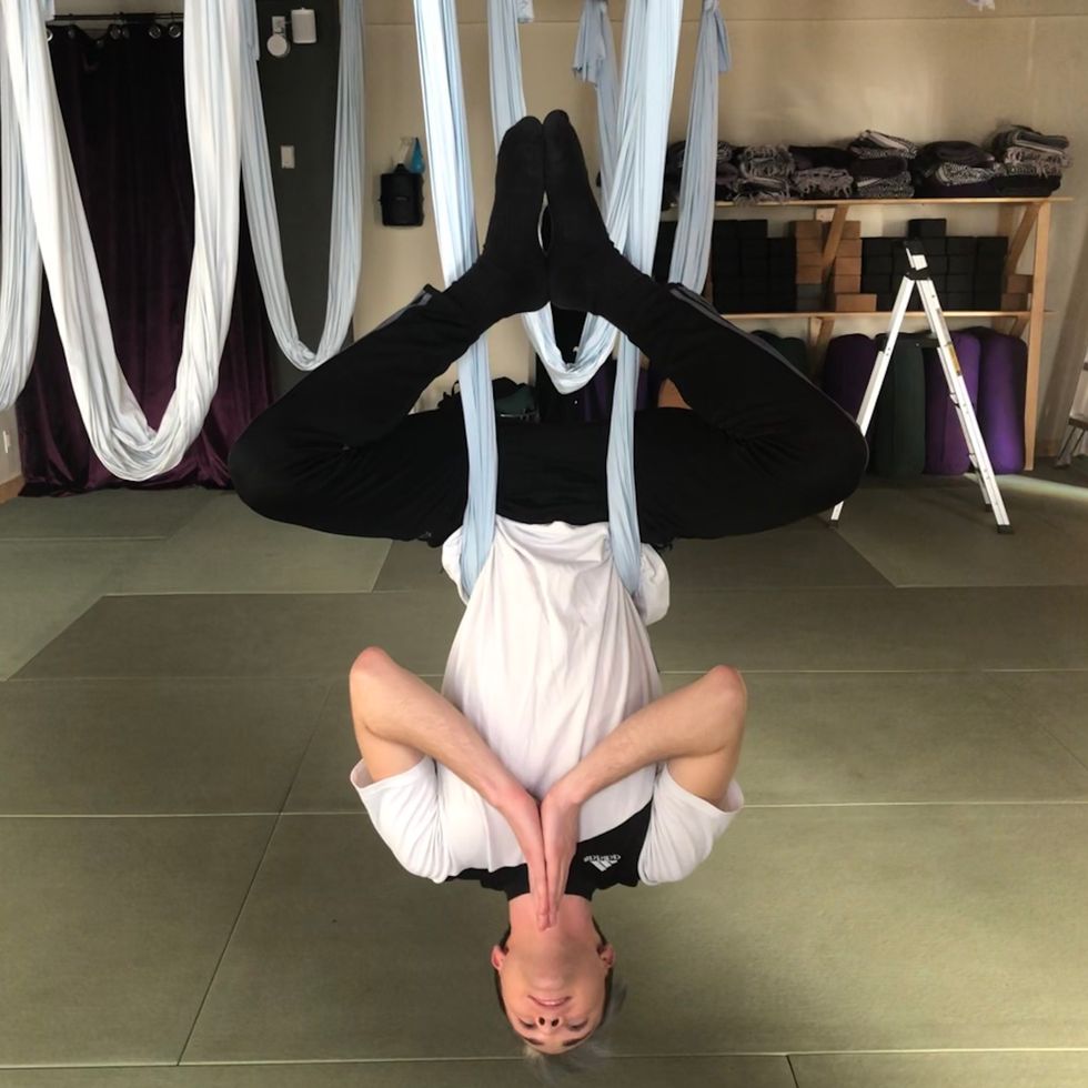 I Tried Aerial Yoga For The First Time