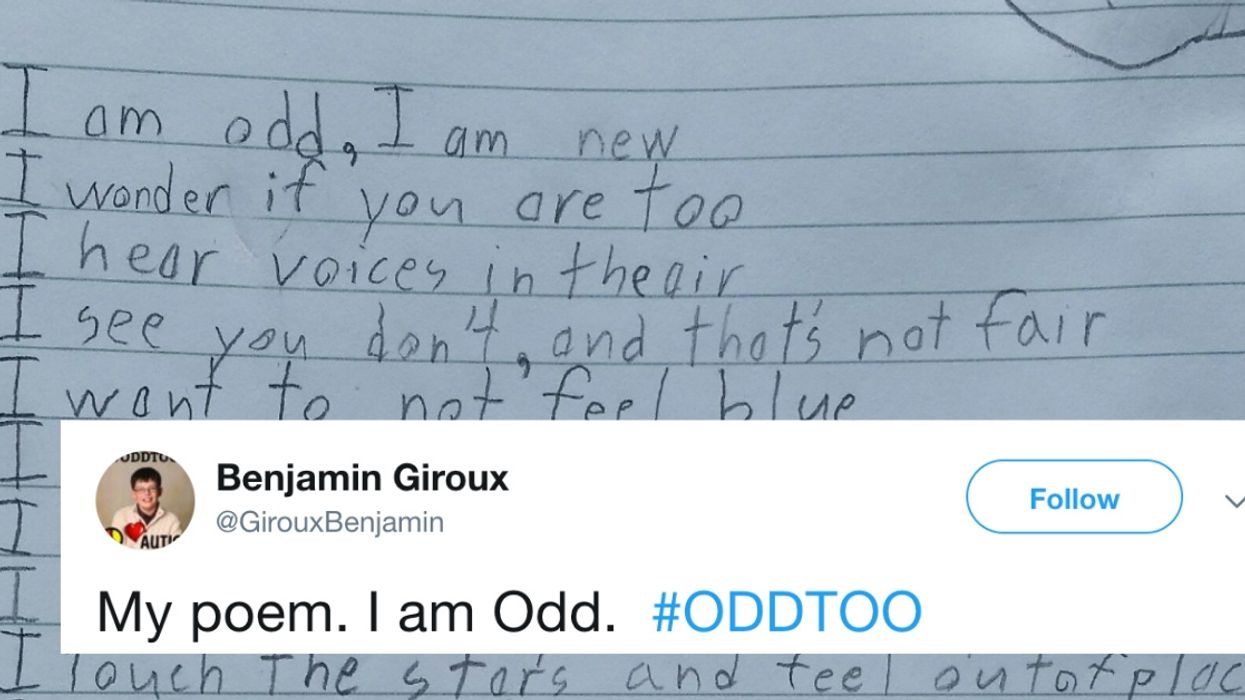 10-Year-Old Boy's Emotional Poem About How His Autism Makes Him 'Odd' Is Giving Us All The Feels