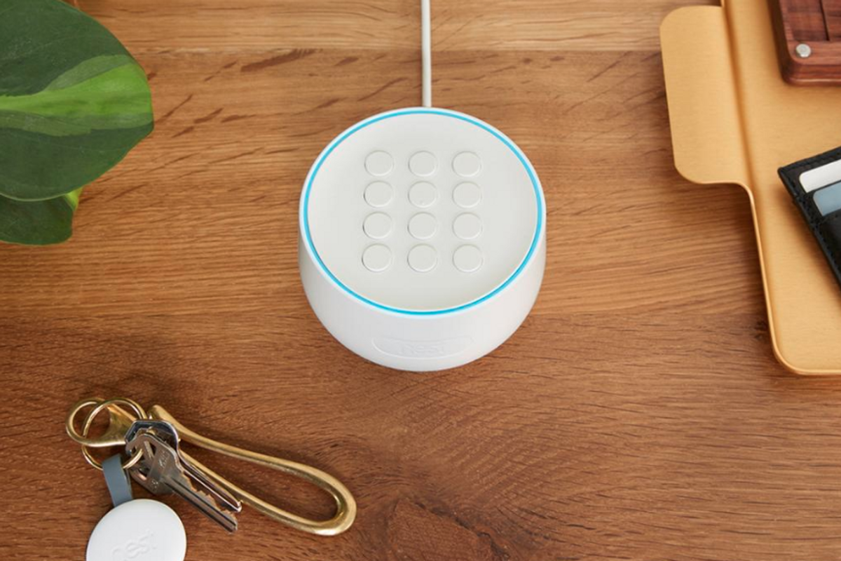 Nest Secure Alarm system on a table
