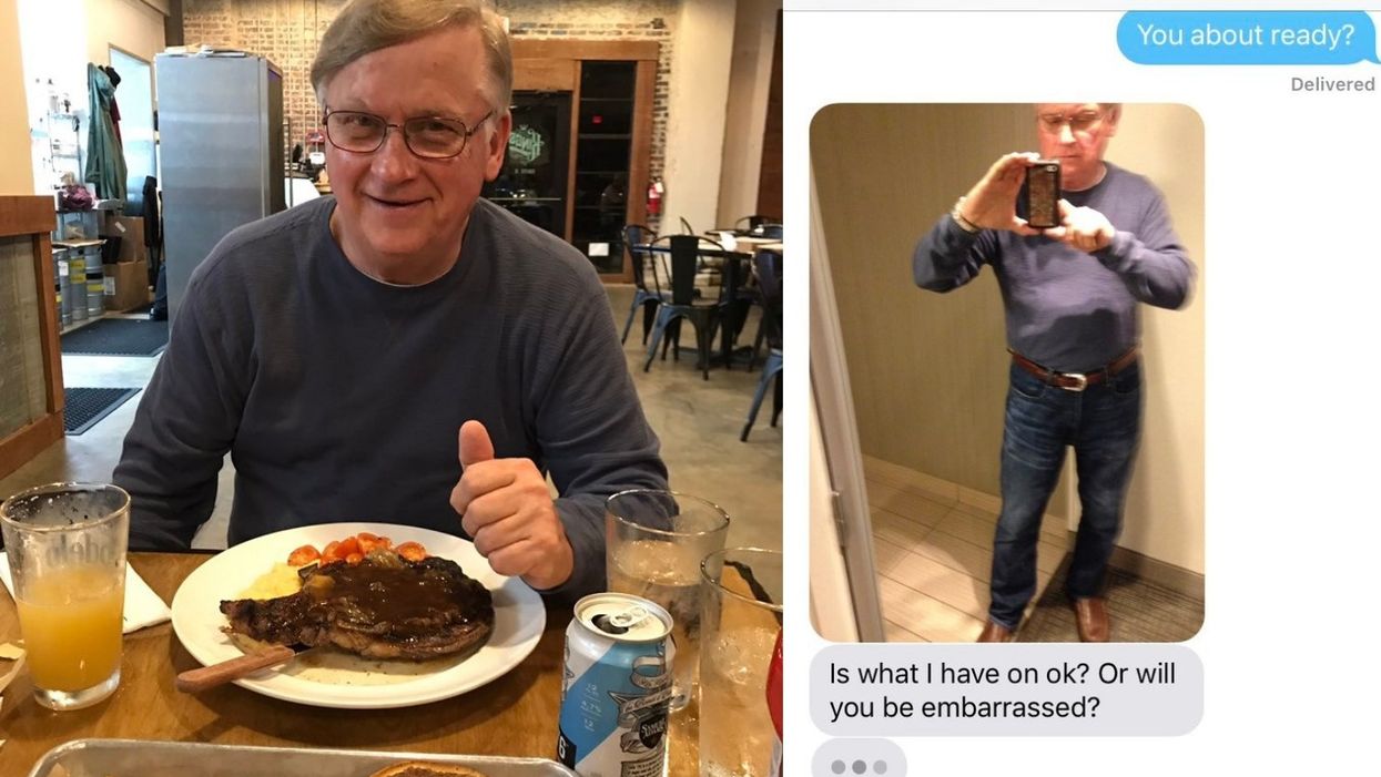 A Southern grandpa asked if his outfit was okay, and Twitter got emotional about it