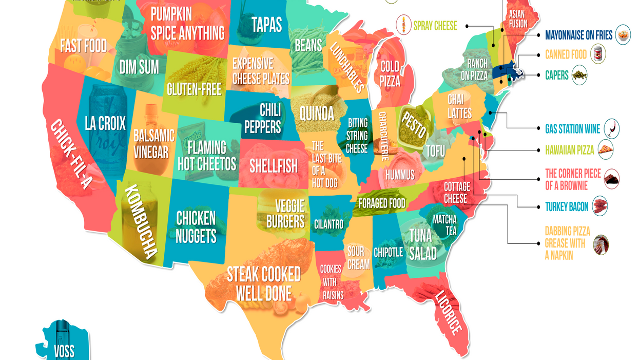 Here are the most hated foods in each Southern state