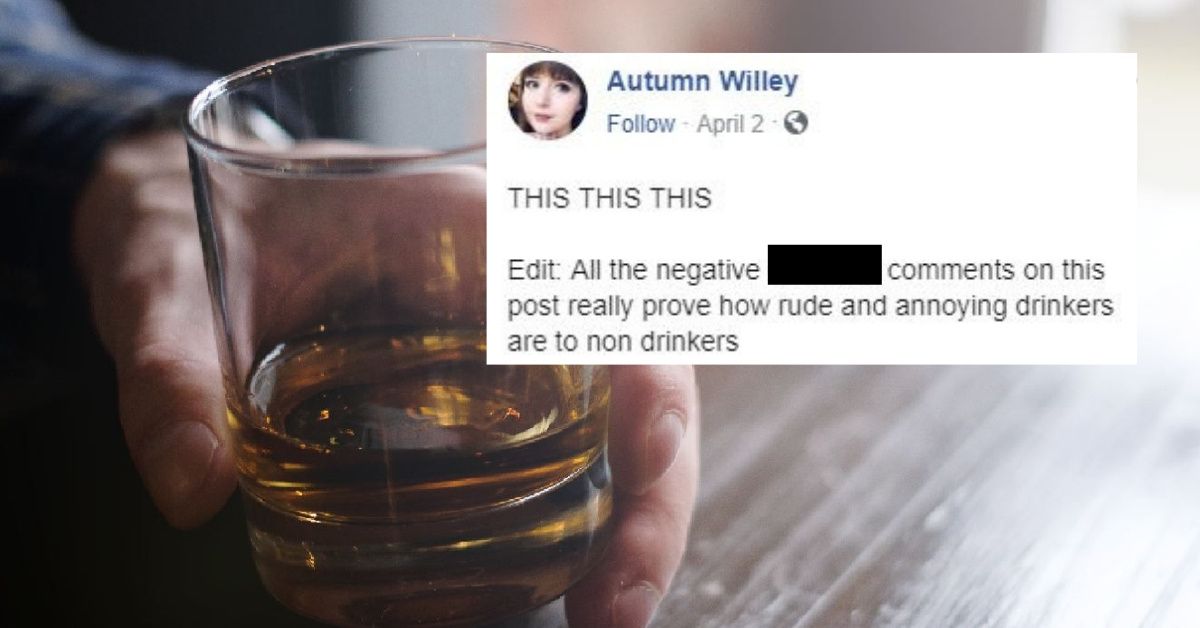 Post About People Who Choose Not To Drink Being Branded By Drinkers As 'No Fun' Sparks Debate
