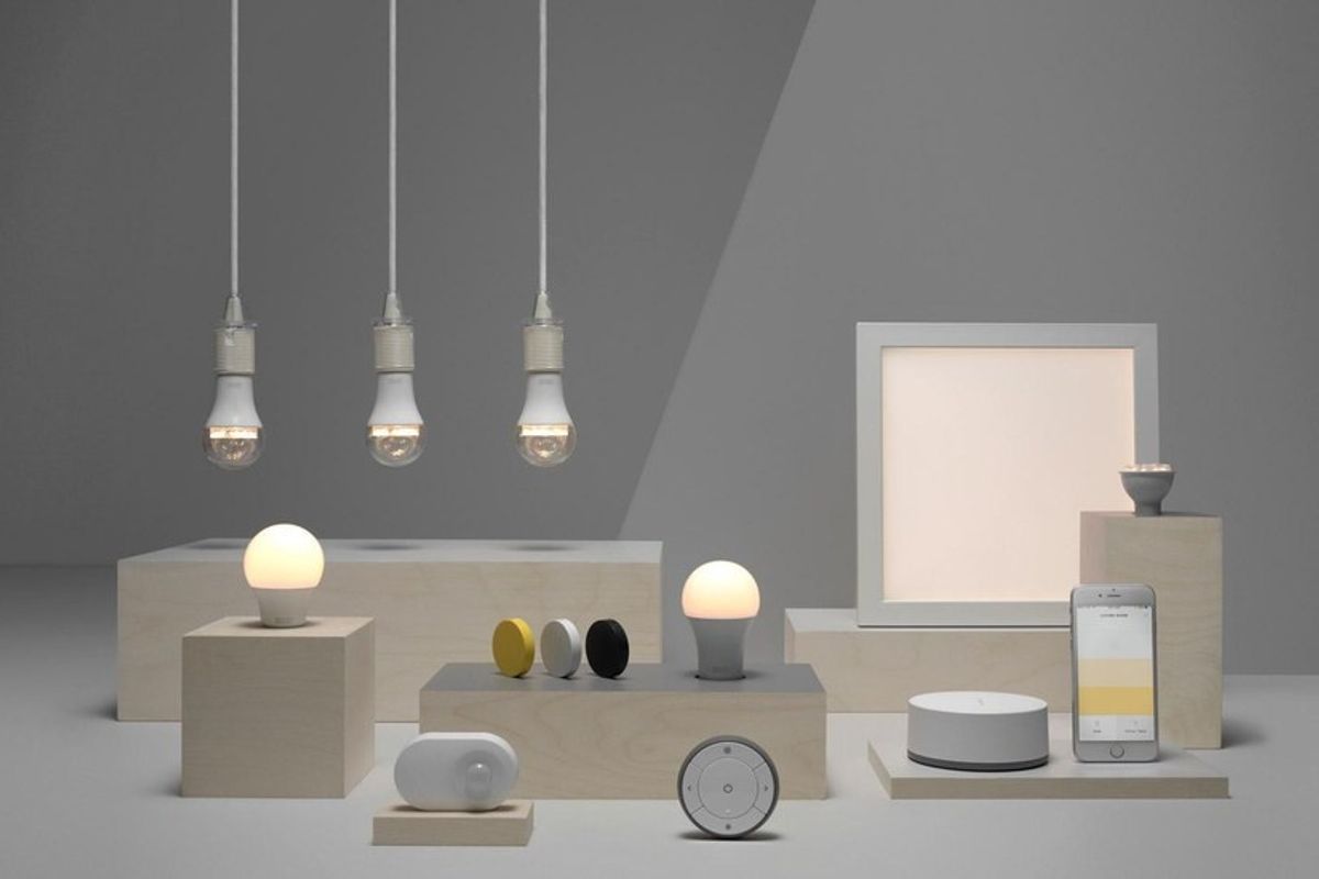 Photo of the Ikea Tradfri smart lighting range