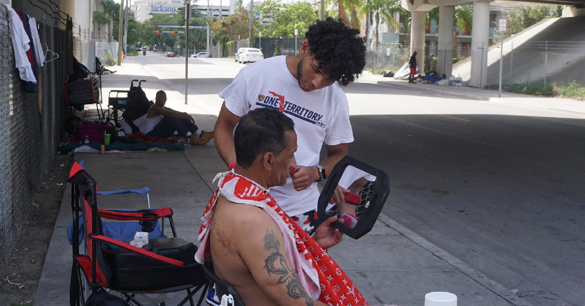 This Teen Barber Spent His Weekend Giving Haircuts To The Homeless—And The Internet Is Suitably Impressed