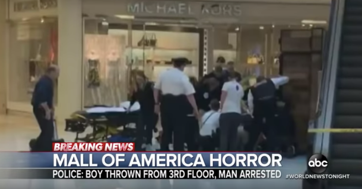 5-Year-Old Boy Fighting For His Life After Stranger Throws Him From 3rd Floor Balcony Of Mall Of America
