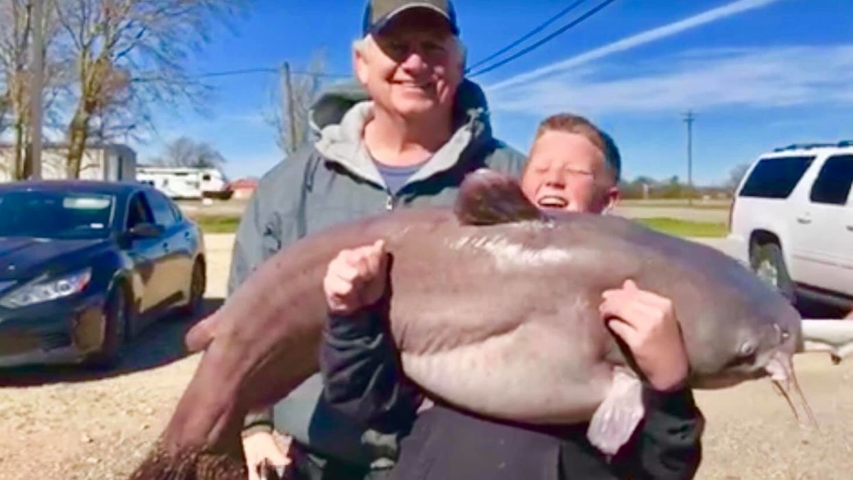 13-year-old reels in 67-pound catfish in Texas