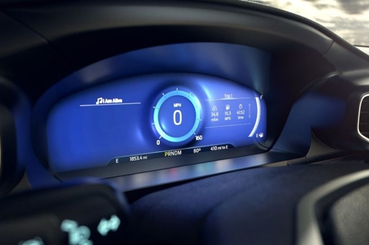 Photo of calming Mindful Mode dashboard in 2020 Ford Explorer