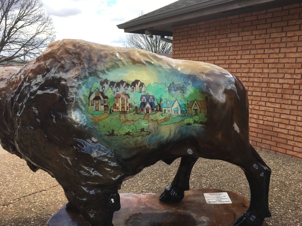 Beautiful Bartlesville Buffalo Statues
