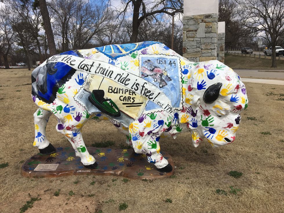 Beautiful Bartlesville Buffalo Statues