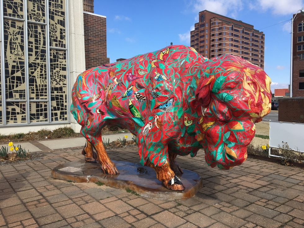 Beautiful Bartlesville Buffalo Statues