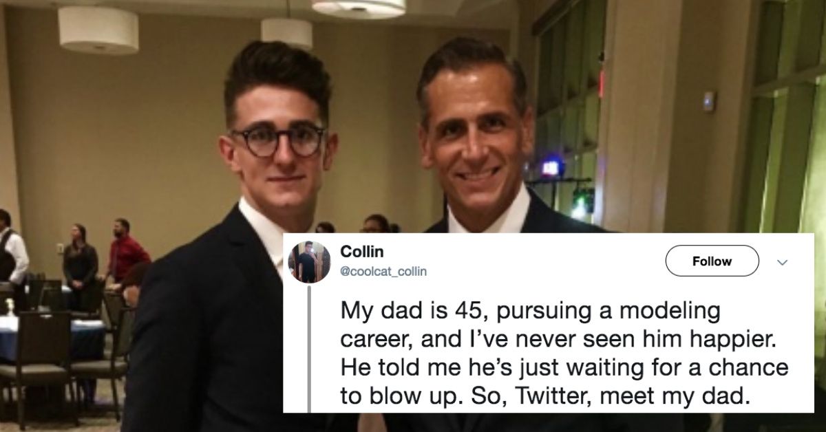 This Guy's Viral Post About His Dad Beginning To Pursue A Modeling Career Was Just Begging To Be Turned Into A Meme