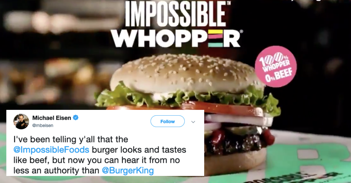 Burger King Tricked Die-Hard Whopper Fans Into Testing Out A Vegetarian 'Impossible Whopper'