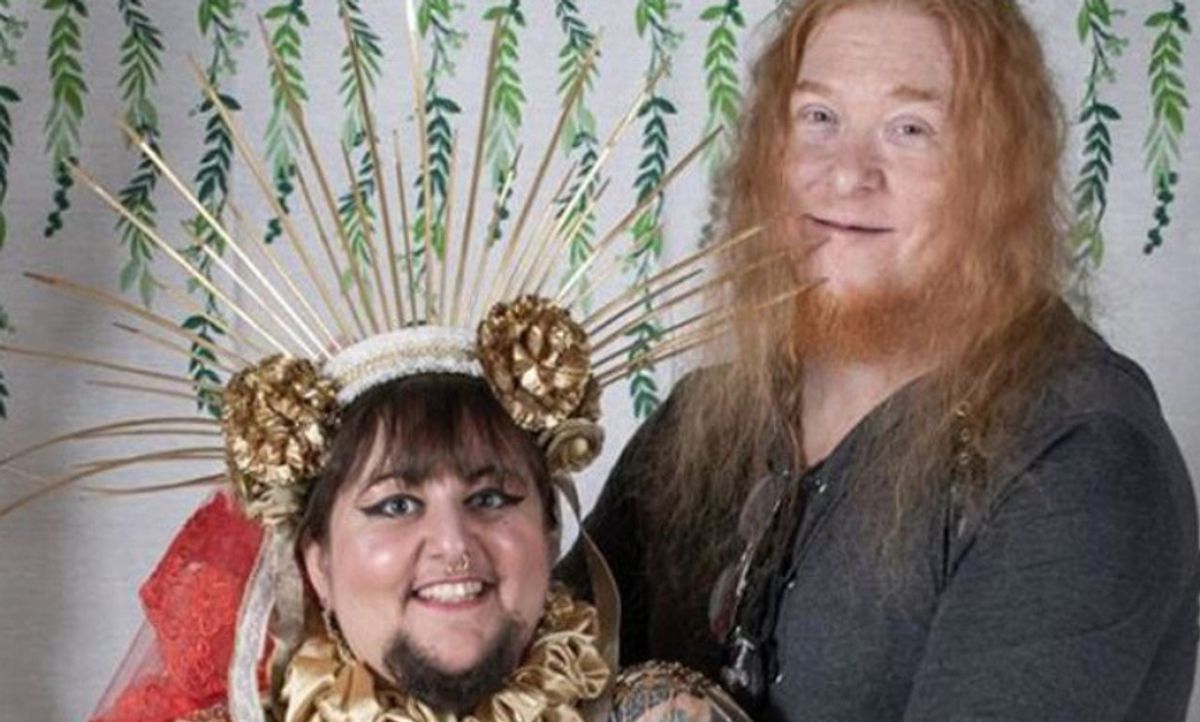Bearded Lady Who Feared She Might Be Single Forever Ends Up Getting Married In Christian-Satanist Wedding