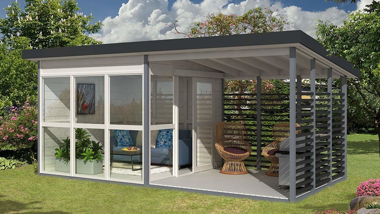 You can build this adorable DIY backyard tiny house in a day