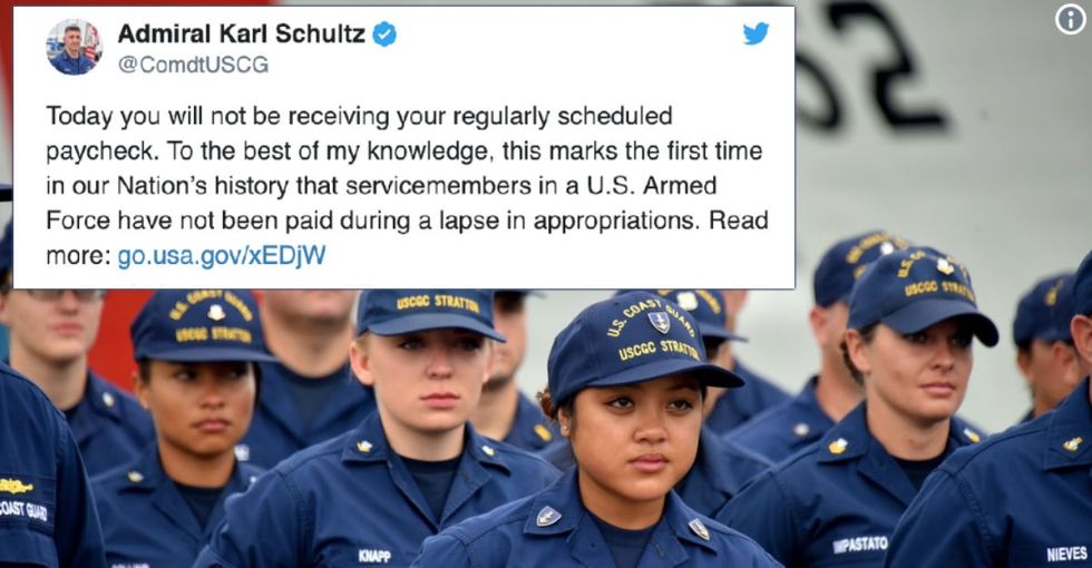 The head of the Coast Guard wrote a must-read letter to servicemembers about the government shutdown.