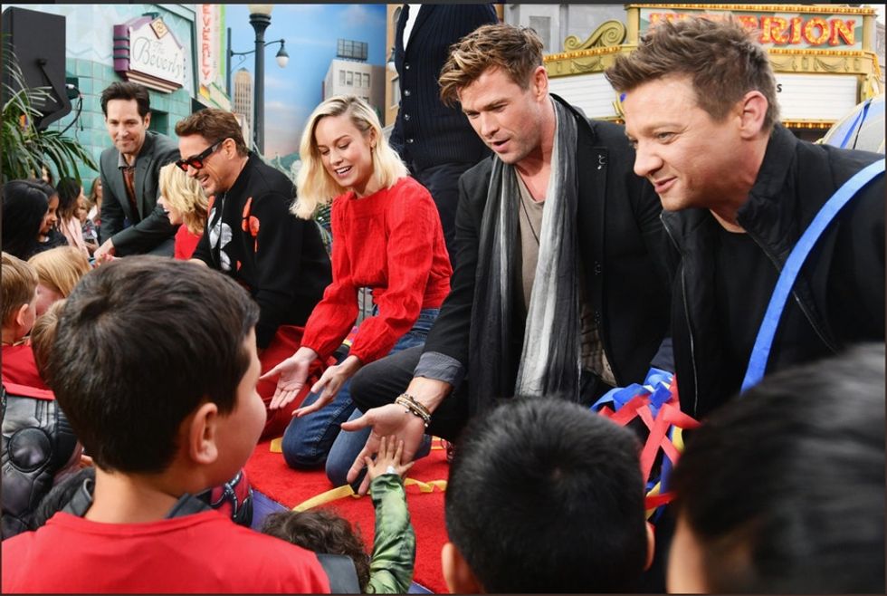 The real-life heroes of the Avengers surprised children's hospitals with a $5 million donation.