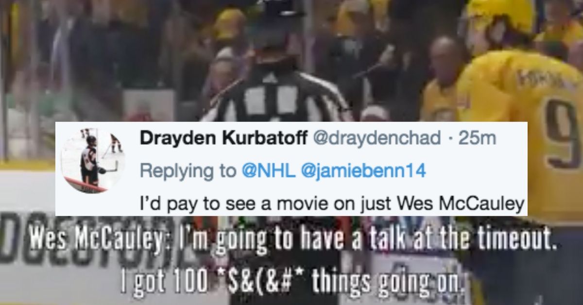NHL Star Hilariously Chides Potty-Mouthed Ref For Swearing During NHL Game
