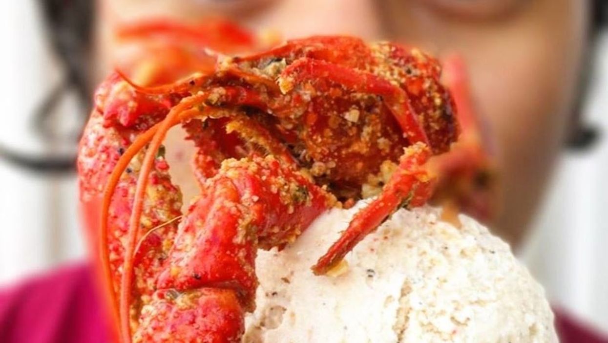 Crawfish ice cream exists thanks to a Texas ice cream parlor