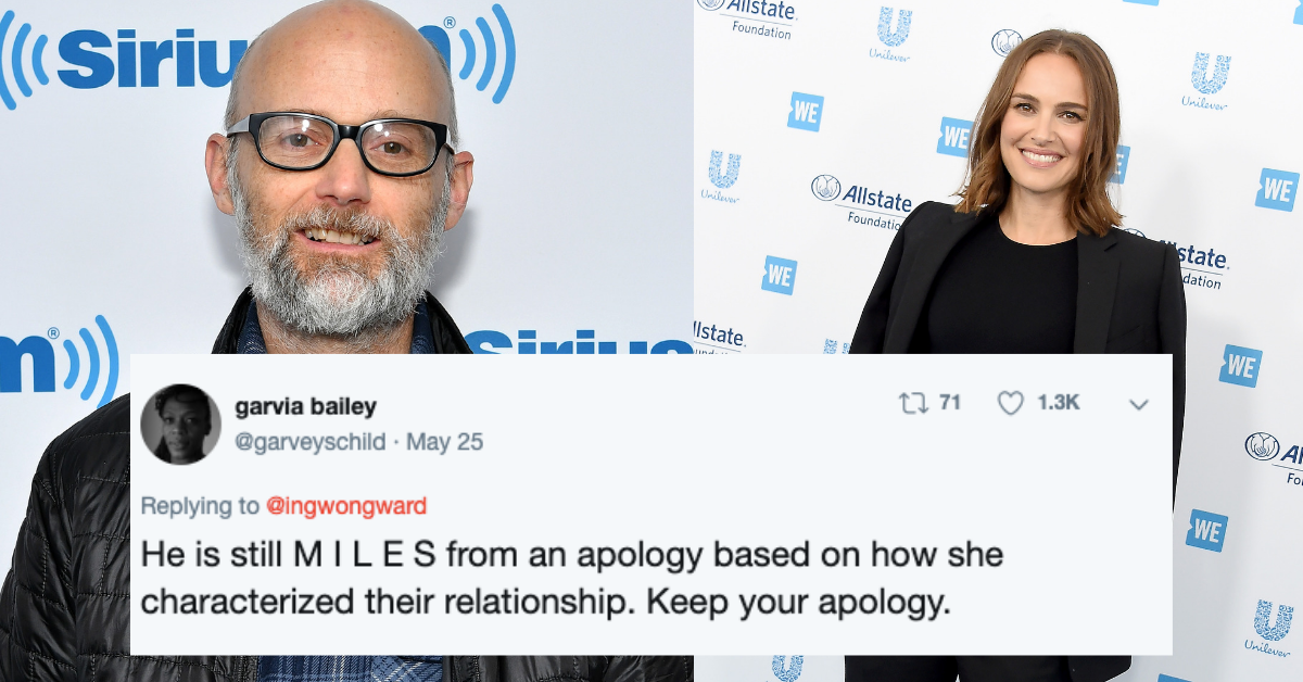 Moby's Apology Letter To Natalie Portman For Claiming They Dated Isn't Sitting Well With Fans